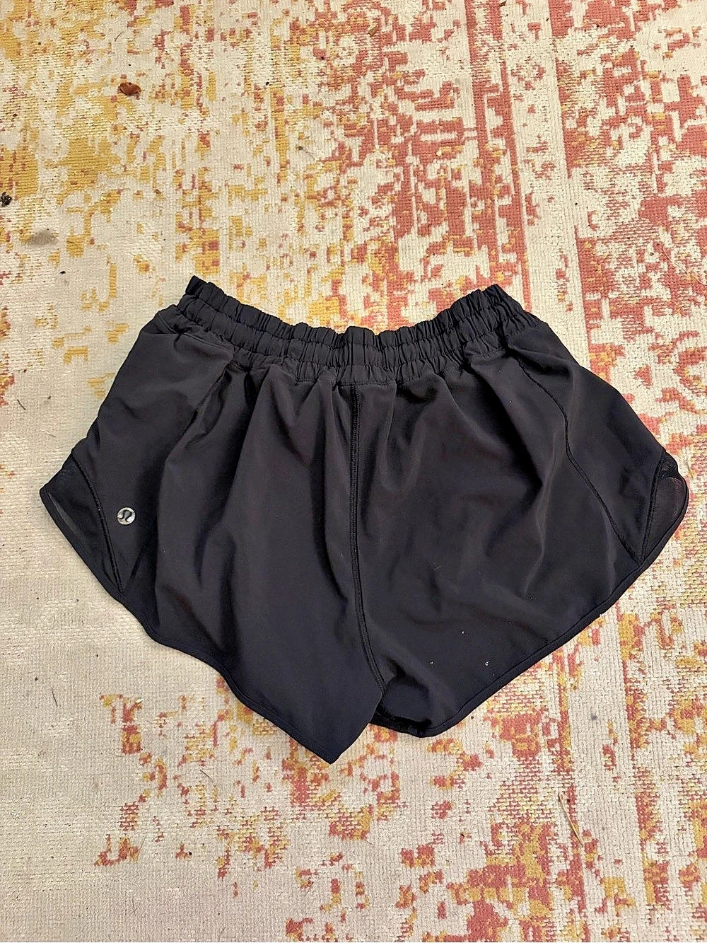 lululemon Hotty Hot Short II *Long 4" Black Athletic Shorts